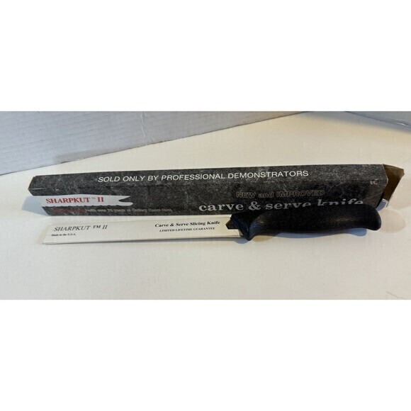 Sharpkut II Carve & Serve Knife Hardened & Tempered Surgical Stainless Steel New - Picture 1 of 6
